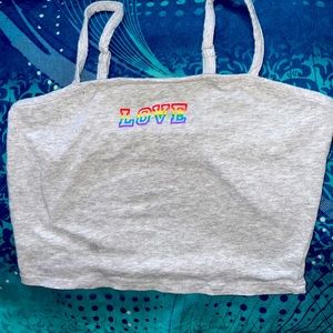 LOVE crop top